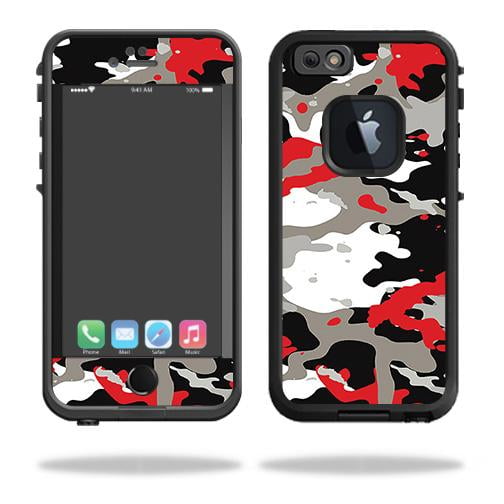 and Unique Vinyl Decal wrap Cover Remove Easy to Apply and Change Styles Protective MightySkins Skin Compatible with LifeProof Fre for iPhone 7 or 8 Made in The USA Durable red camo